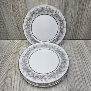 Set Of 4 Sango Florentine Bread &‎ Butter Plate Vintage Japan Platinum Trim